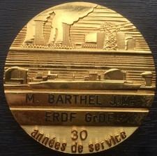 Médaille - ERDF GrDF - 30 années de service !