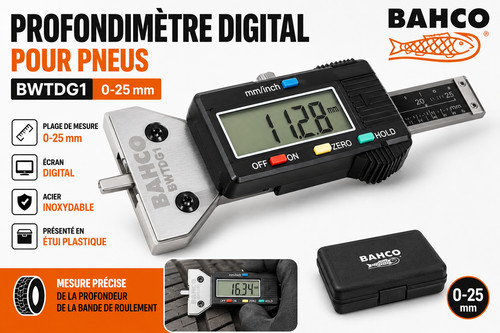 Profondimètre digital pneus - digital,