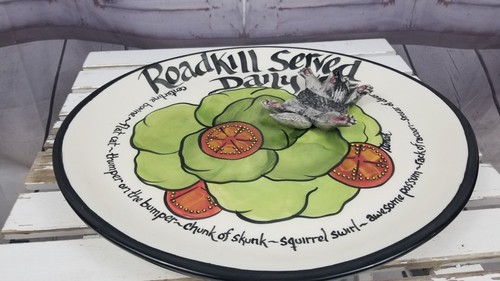 Dinah hand painted - , platter