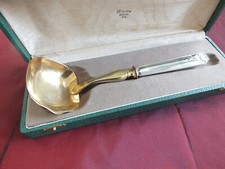 Louche à crème, entremet argent (Minerve) et vermeil art déco