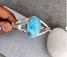 Larimar Gemstone Bangles 925
