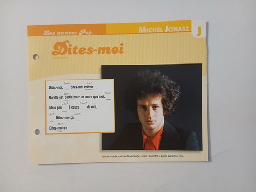 Carte fiche michel jonasz - carte,