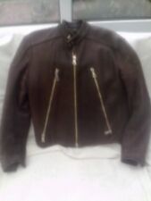  Veste vintage en cuir marron