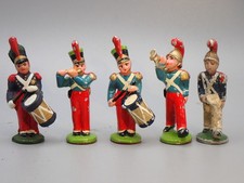 QUIRALU FANFAN ET POMPIERS DE NANTERRE  5 DEFILANTS REPEINTS SAUF UN     LOT 7