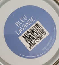 3 pots de peinture bois bleu lavande intérieur et extérieur