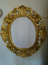 Très joli miroir contemporain à décor de perles et coquilles   #1129#