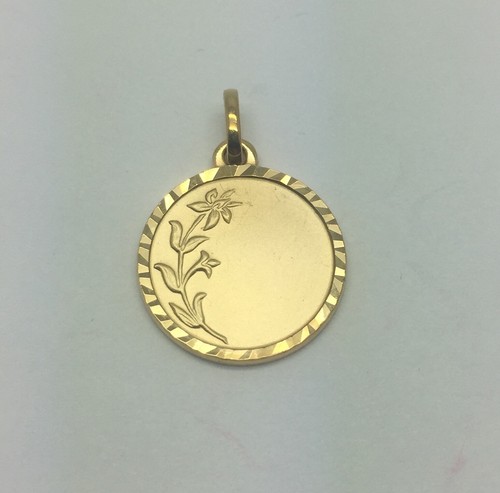 Pendentif plaque 18k 5 - plaque,