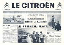 Catalogue brochure Citroën Panhard - Bulletin Le Citroën 1959.10 FR - DS Dyna