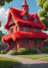 Photo A4 maison rouge