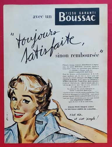 Publicité presse tissu - publicité,