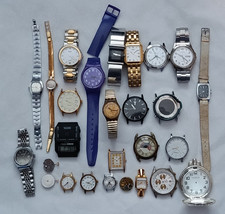Lot de 27 montres Mécaniques/Quartz - Seiko, Citizen, Lip, Swatch, Timex, Pulsar