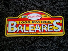 PLAQUE DE RALLYE 1000 KM DES BALEARES ORGANISATION 2018 RALLYSTORY