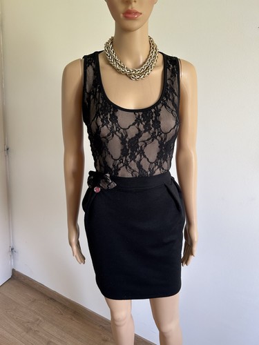 Robe noire beige - robe, et