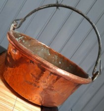 Chaudron cuivre ancien art - cuivre,