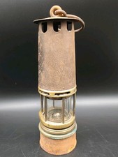 Ancienne Lampe Mineur Nord France Belgique Verre Val St Lambère D.S.4