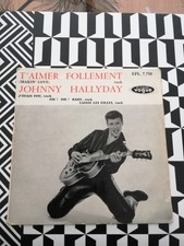 Vinyle 45 Tours Johnny Hallyday "T'aimer Follement" 1er Tirage Frères Génin