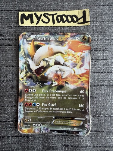 Carte pokémon kyurem blanc - kyurem, ex
