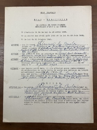 Ben bouchta 1942 - bouchta, alger