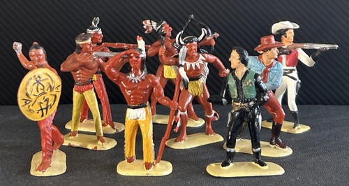 Vintage 1960 9 figurines - -,