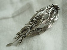 BROCHE ANCIENNE ARGENT MASSIF