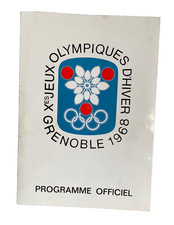 PROGRAMME OFFICIEL des Jeux Olympiques de 1968 GRENOBLE JO 68 Listes Concurrents