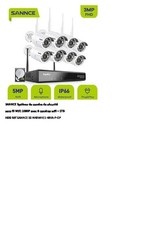 Système SANNCE de 8 CAMERAS de sécurité sans fil wifi 1080P 