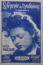 partition LA LEGENDE DU TROUBADOUR  - Leo Marjane Guy Berry