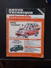 Revue Technique Opel Kadett E