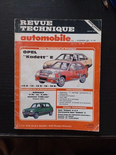 Revue technique opel kadett - revue,