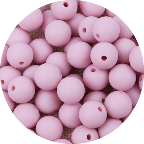 Perle silicone 9mm couleur - perle,