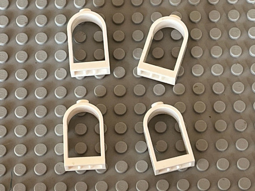 Lego white rounded window - x,