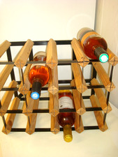 CASIER à bouteilles en bois