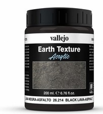 (VAL26214) - AV Vallejo Stone Textures - Black Lava 200ml