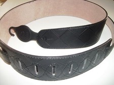 NEW Sangle Cuir -Planet Waves CUIR RELIEF damiers - black - guitar PROMO 2026