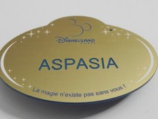 ???  NAMETAG NAME TAG DISNEYLAND PARIS  DISNEY / ASPASIA