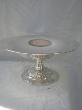 ANCIENNE GRANDE COUPE CENTRE DE TABLE ART DECO METAL ARGENTE ORFEVRE A TROUVER