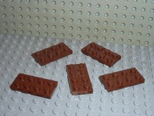 5 plaques plates 2 x 4 LEGO