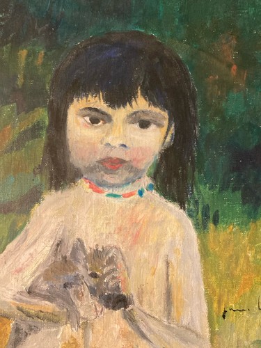 Peinture portrait amazonie - portrait,