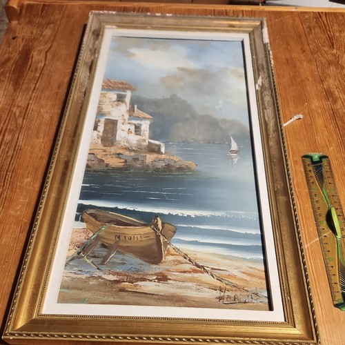 Tableau paysage marin encadré - paysage,