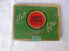 WW2/POST US BOITE DE CIGARETTES VIDE MÈTAL AMÈRICAINE " LUCKY STRIKE " 4