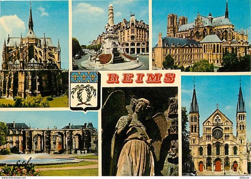 Carte postale reims - carte,