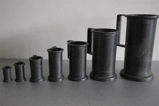 7 anciennes mesures ETAIN zinn