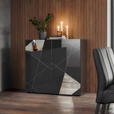 Buffet moderne gris brillant 2