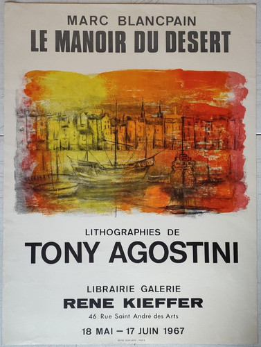 Affiche art exposition tony - exposition,