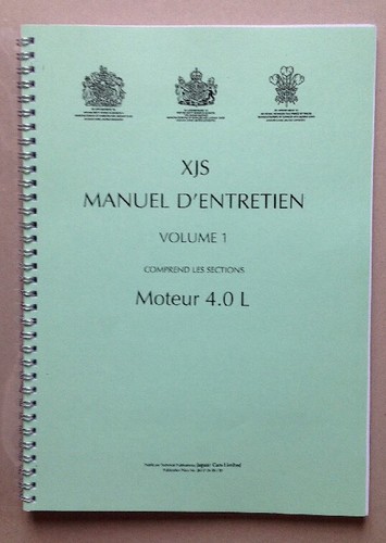 Manuel atelier moteur jaguar - d'atelier,