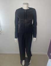 Blazer femme court - Taille S/36 - Camaïeu - Noir - Fermeture à zip