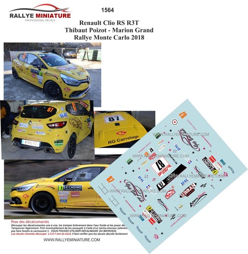 Decals ref 1564 renault - ref,