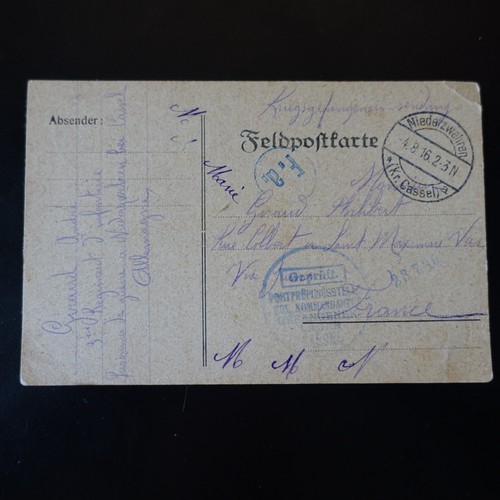 Ww1 camp niederzwehren - ww1,