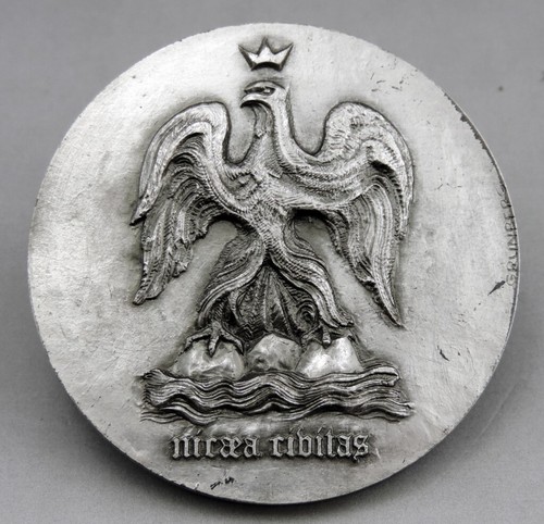 Medaille argent massif ville - medaille,