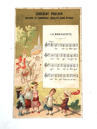 Chromo ancien chocolat poulain - ancien,